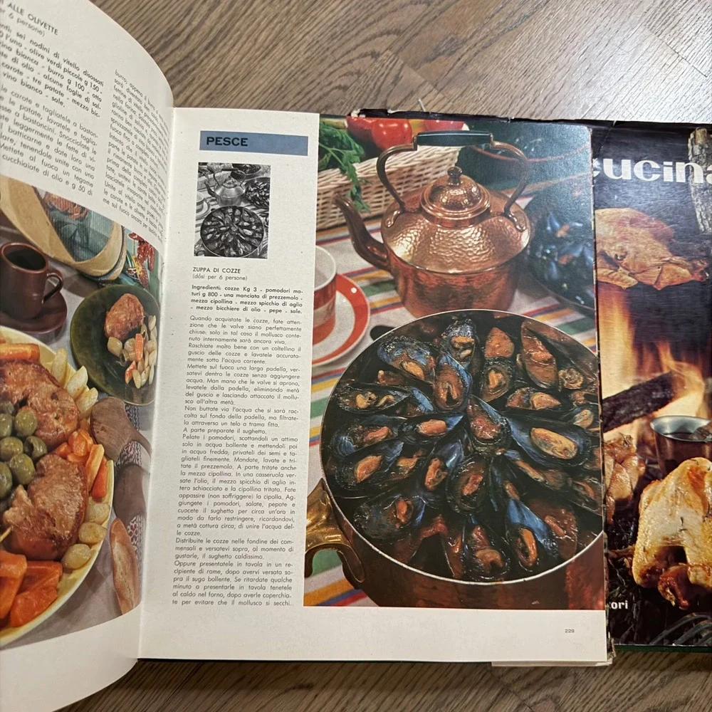 Vtg 1964 Casa‎ e Cucina Italian lifestyle Cookbook 3 Vol Set Fabbri Editori rare